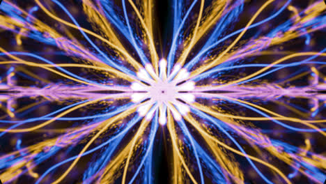 Magisches-Glühfliegen-Mit-Farbenfrohen-Energieglühenden-Wellenpartikelexplosionen,-Frostigen-Nebeleffekten,-Abstrakter-Bewegung
